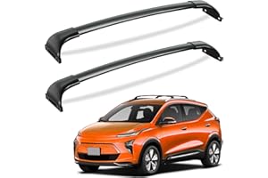 Tuyoung 220lbs Roof Racks Cross Bars Compatible with Chevrolet Chevy Bolt EUV 2017-2025 Bolt-EUV, Heavy Duty Aluminum Crossbar Roof Rail Cargo Carrier Rooftop Car Black Accessories