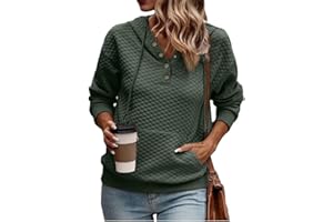 VIMPUNEC Women's Fall Casual Hoodies Trendy Long Sleeve Sweatshirt Hooded Pullover Tops with Pocket