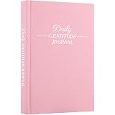 Thboxes Daily Gratitude Journal for Women, 8.4 X 5.7 Inch Undated Happiness, Mindfulness, Reflection, Daily Affirmations, Light Pink