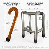 FNA FASHIONS Inflatable Zimmer Frame Walking Stick Set - Joke Prop Gift view 2