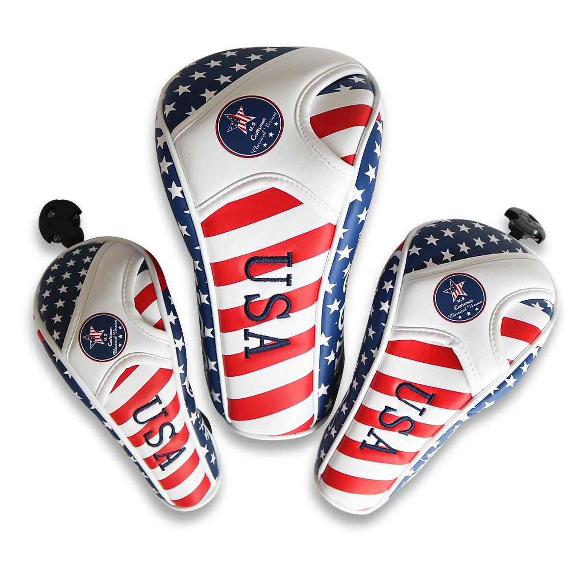 Photo 1 of Craftsman Golf Stars and Stripes Flag Headcover Driver Head Cover for Scotty Cameron Taylormade Odyssey Driver Fairway Wood Hybrid