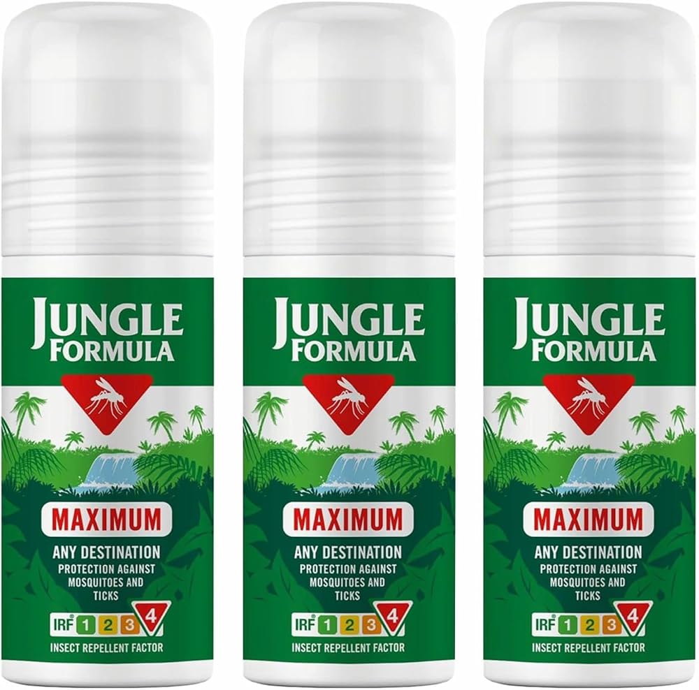 Jungle Formula Maximum Strength Insect Repellent Roll On 50ml x 3 Packs
