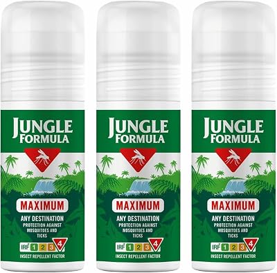 Jungle Formula Maximum Strength Insect Repellent Roll On 50ml x 3 Packs