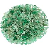 SUNYIK Green Aventurine Tumbled Chips Stone Crushed Crystal Quartz Pieces Irregular Shaped Stones 1pound(about 460 gram)
