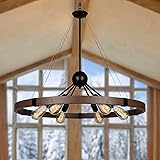 Klgxnrd 31.5'' Farmhouse Chandeliers for Dining