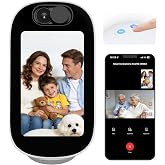 Indoor Security Camera with 4" Screen, 4MP Baby/Elderly Monitor with AI Conversation &amp; Two-Way Talk Video, Baby Crying, Human and Pet Detection, 355&deg;Pan, 5G/2.4G WiFi, Motion Tracking, Smart Home