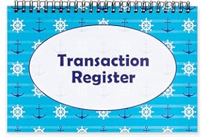 CAROUSEL CHECKS INC. Top Spiral Bound Nautical Checkbook/Transaction Register