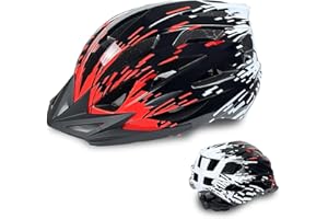 AISSTXOER Adult Bike Helmet Men and Women Bicycle Helmet Removable Visor Adjustable Cycling Helmet Suggested Fit 56 to 62cm for Mountain & Road with CPSC Safety-Certified