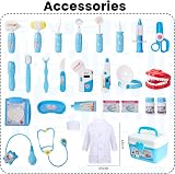 BUYGER Kids Doctors Set Case for Kids Educational Toys 3+ Stethoscope Lights view 5