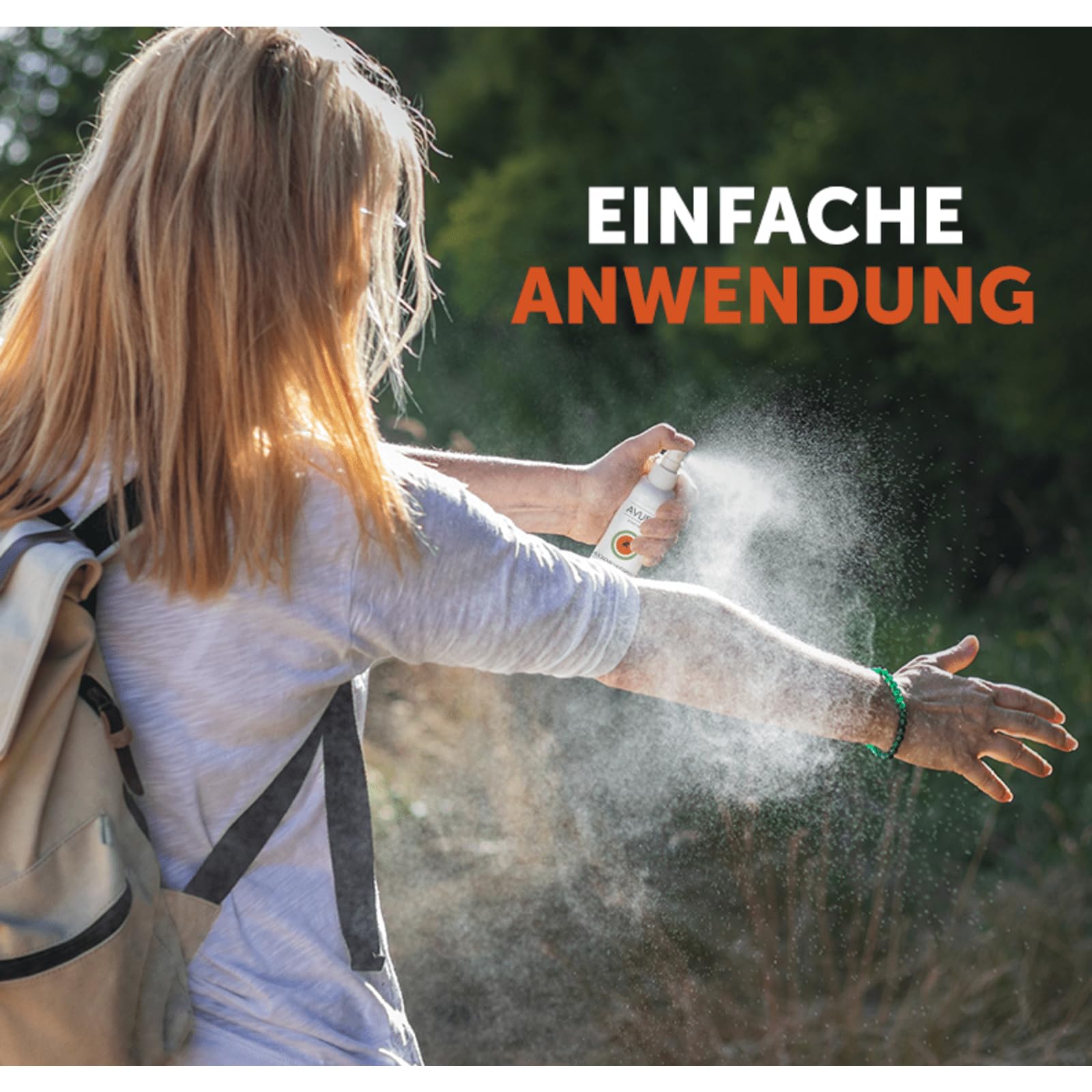 AVURO Mückenschutz Spray 100ml, langanhaltender Schutz vor Insekten, 100% pflanzlicher Wirkstoff Eucalyptus Citriodora Öl, DEET-frei 7