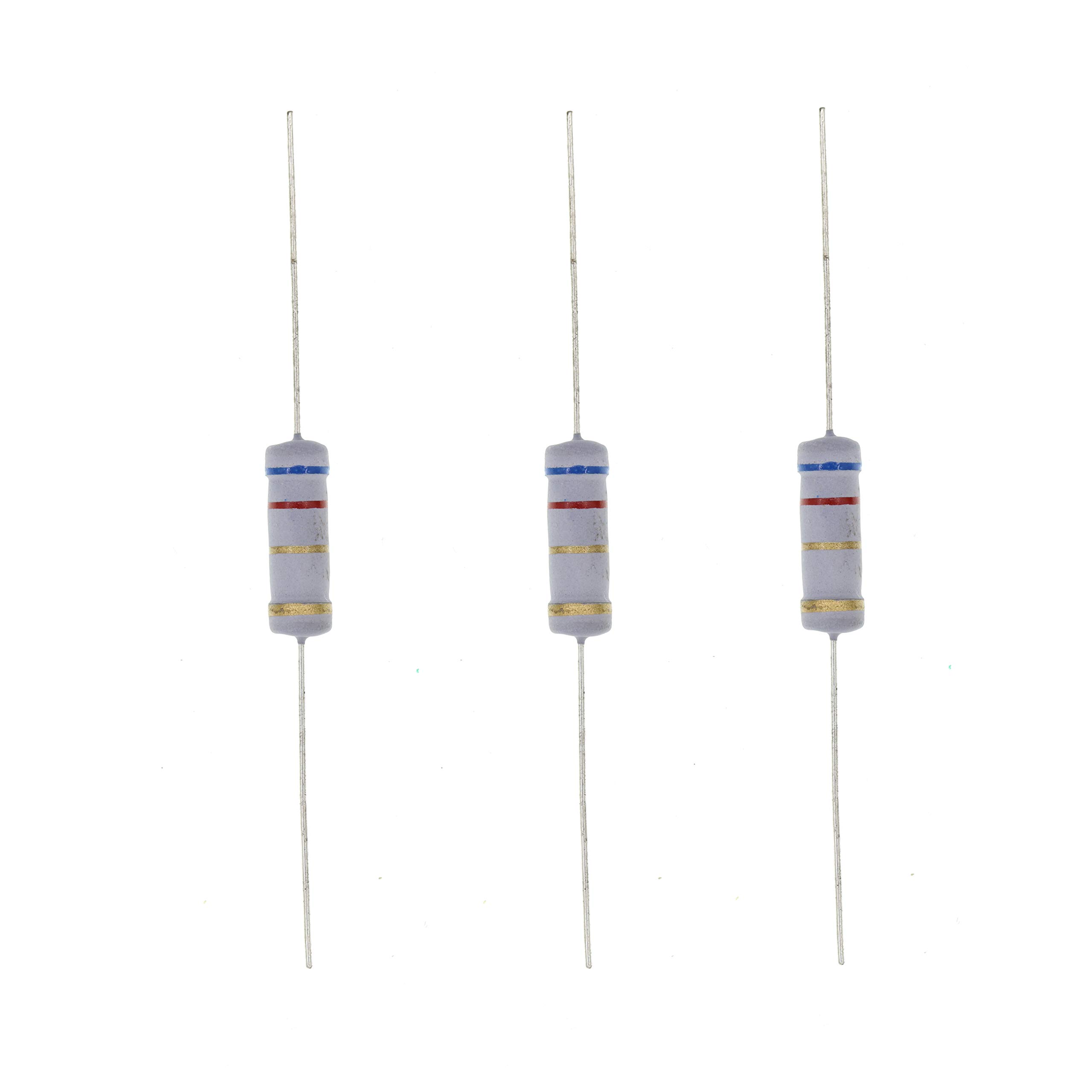 HUABAN 20PCS 3W 3 Watts 6R2 6.2 Ohm 5% Metal Oxide Film Resistor