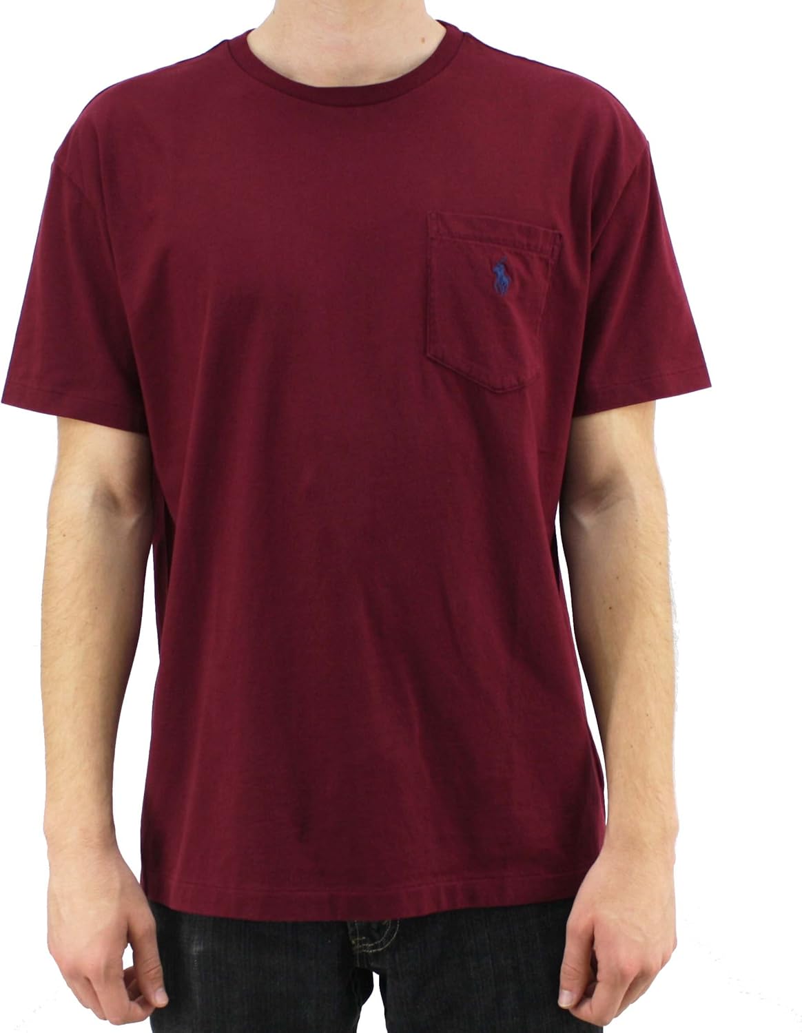 Polo Ralph Lauren Men's Maroon Crew Neck TShirt 1273933CLSC WINE2XL Amazon.co.uk Clothing
