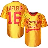 TKJPYWYH Peter Lafleur 16 Average Joe's Dodgeball Movie Baseball Jersey, Stitched Athletic Men's T-Shirt Jersey Yellow S-3XL