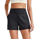 G4Free ShiftReady Athletic Shorts for Women High Waisted Trouser Shorts Trendy Casual Summer Short with Pockets