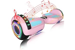 SIMATE Hoverboard, Bluetooth All Terrain Hover Boards with LED Lights and APP Control, Gifts for Kids Adults Girls Boys, for All Ages