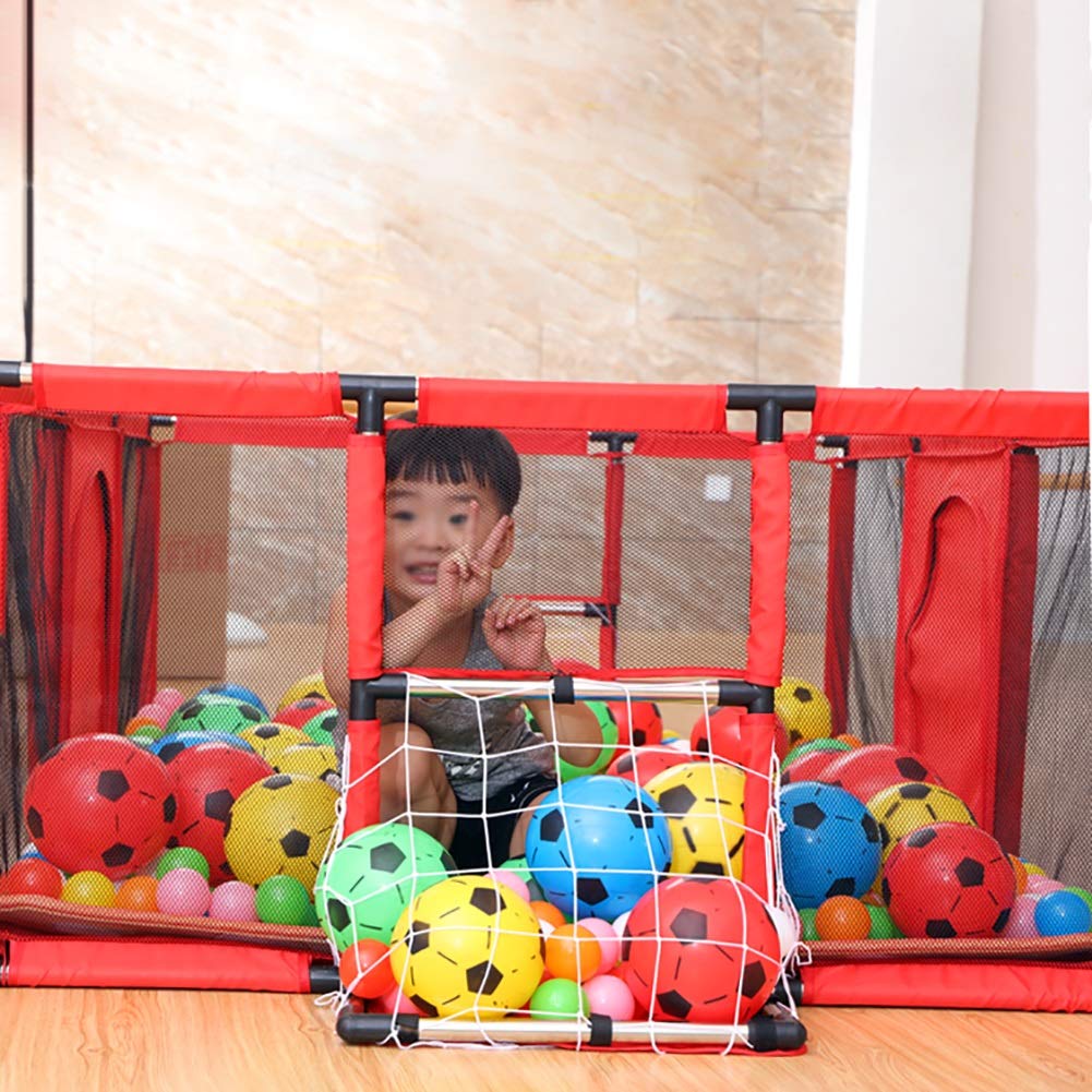 Napravi Rs Parcs Pour Bebe Tres Grand Et Long Pour Enfants Couleur Rouge Taille 180x1 Centre D Activites Portable Pour Enfants A L Interieur Cloture De Terrain De Jeu Pour La Securite Mobilier