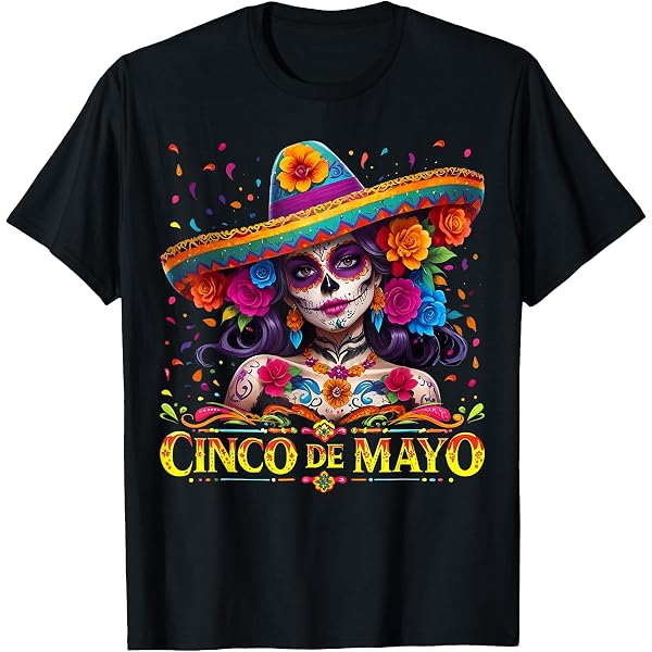 Women's Cinco De Mayo T-Shirt - Cute Chicken Tacos Graphic Tee, Light Blue, Short Sleeve