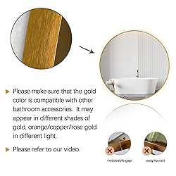 Niccy 44" LED Backlit Round Mirror for