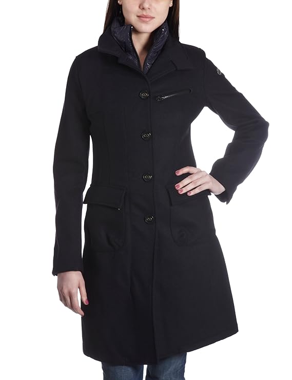 Timberland Womens 3 in 1 Wool Coat Black A0105479 Small Amazon.co.uk