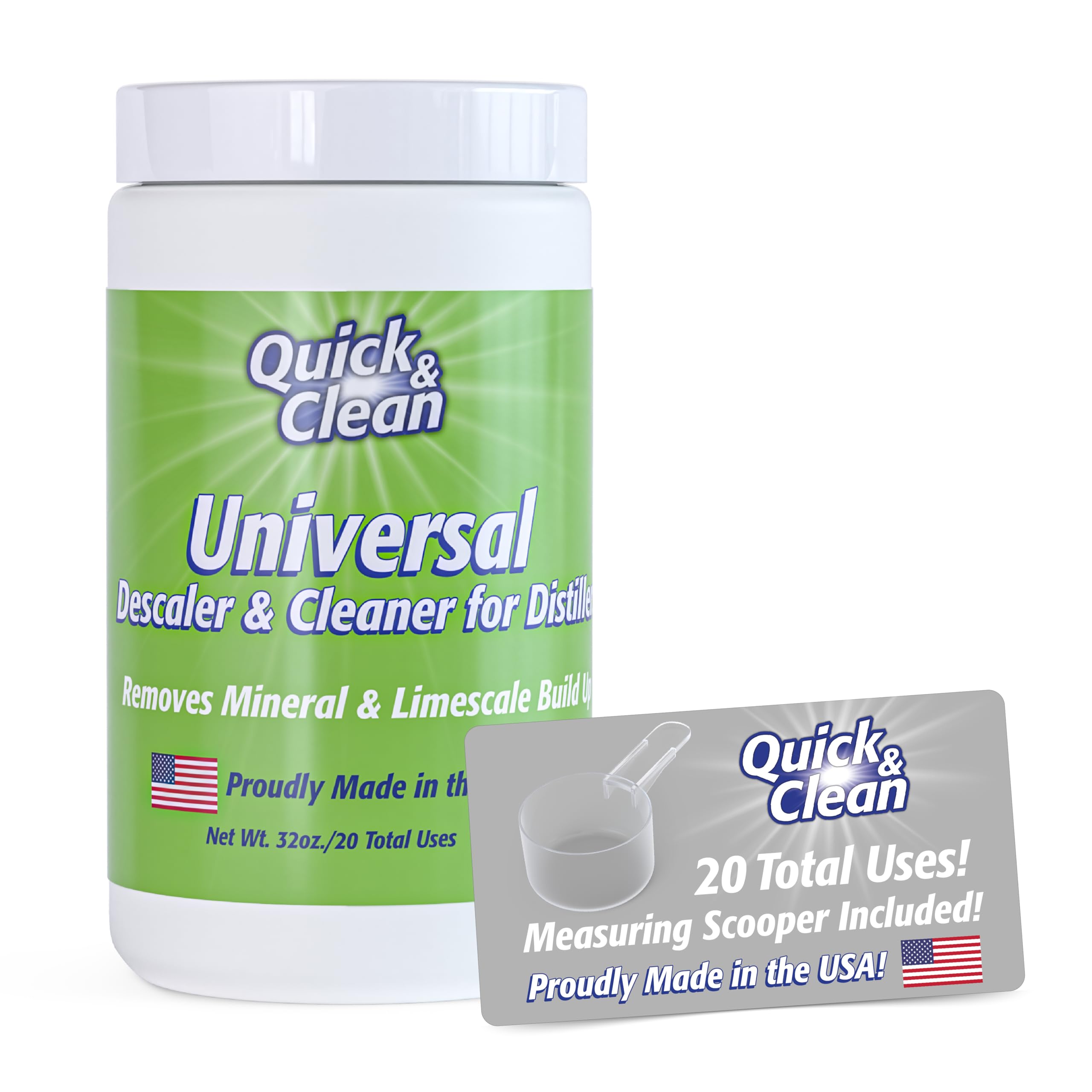Photo 1 of Quick & Clean Universal Descaler - 2lbs - Made in the USA - Granule Descaling Powder for Distilling Machines & More - Removes Mineral & Limescale Build Up