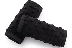 Pro Goleem Car Seat Strap Covers for Babies Soft Car Seat Strap Shoulder Pads for All Car Seats, Stroller, Pushcar, Black