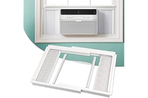 Flehomo Window Air Conditioner Side Panels with Frame, Adjustable Insulation AC Side Panel for 5,000 BTU Window AC Unit, Frame Included