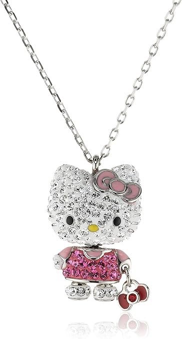 Swarovski Hello Kitty 1192660 Palladium Pendant Necklace: Amazon.co.uk ...