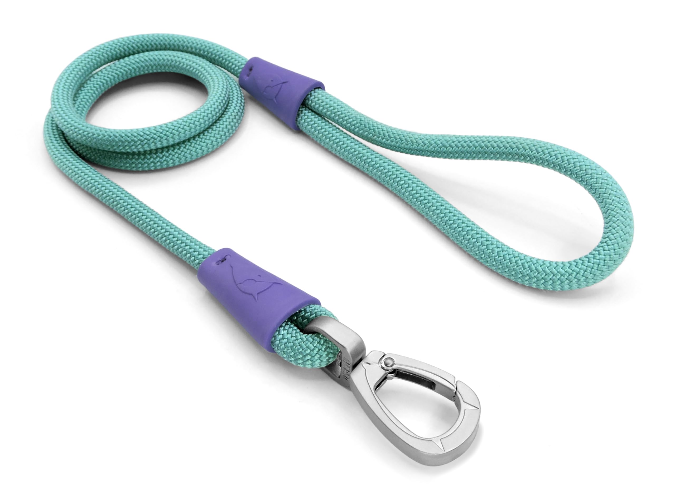 MORSO Rope Lead for Dogs, 120 cm Aqua Green/Purple