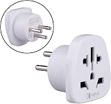 Keple Israel Type H Travel Adapter Plug for UK US EU AU Asia Worldwide Devices view 1