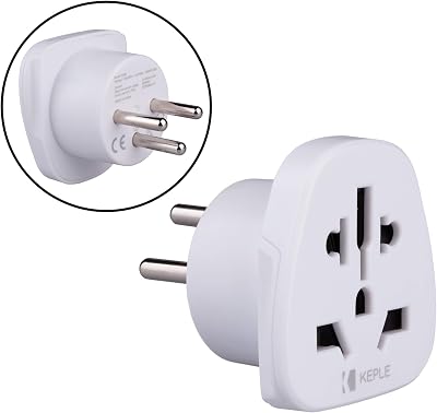 Keple Israel Type H Travel Adapter Plug for UK US EU AU Asia Worldwide Devices