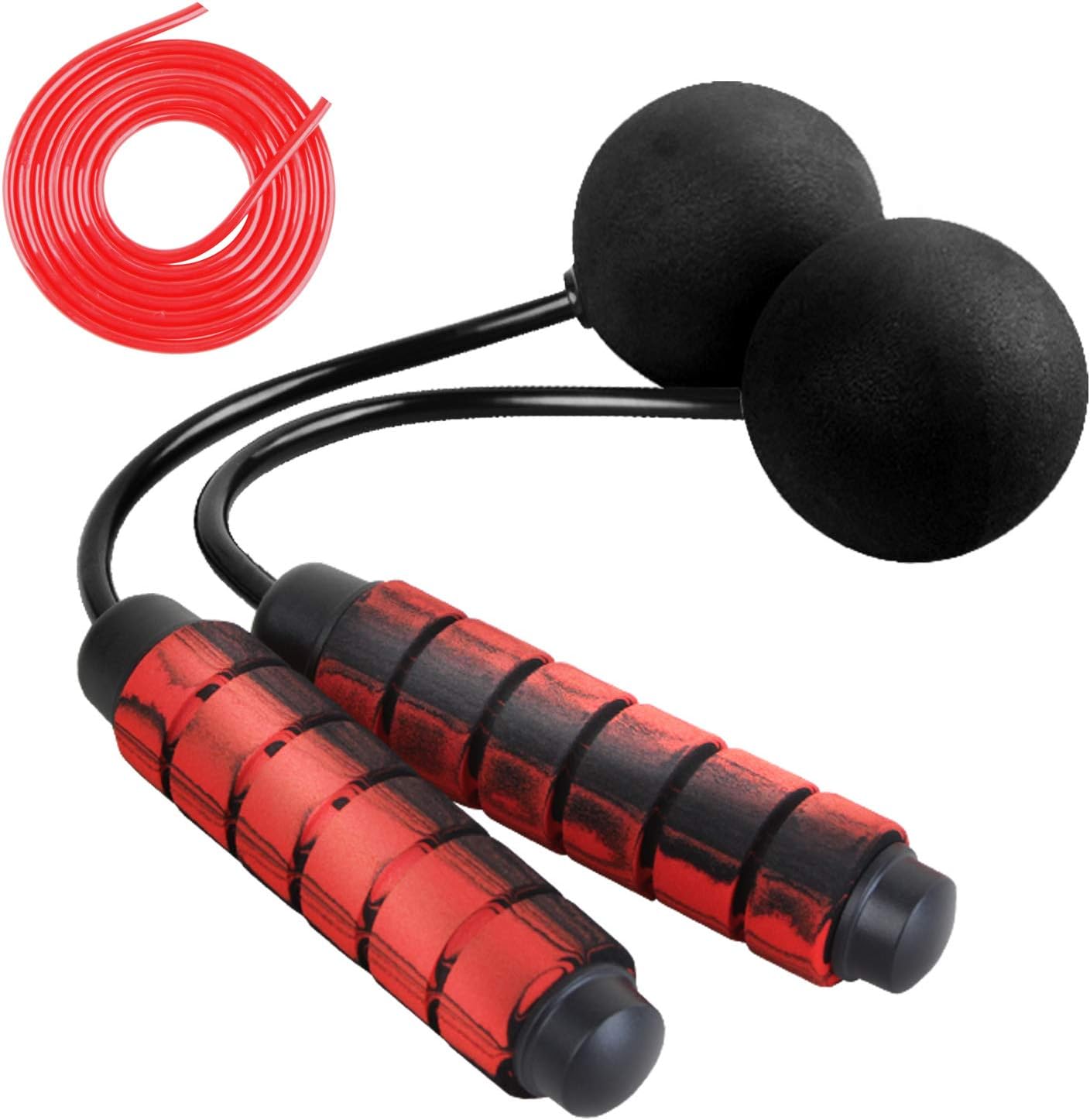 Weighted Jump Rope, TangleFree Rapid speed Cordless