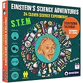 NEW 2025 Einstein Science Adventures - Advent Calendar Kit. 24 Jaw-dropping Science Tricks for Kids inspired by Einstein's playful inquisitive spirit. The perfect holiday S.T.E.M gift!