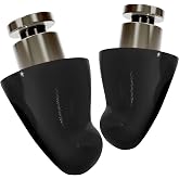 Flare Audio Earshade Pro | Stylish Metal Ear Plugs for Noise Reduction | SNR 31 dB Certified Protection, Titanium Stem, Heat-Reactive Memory Foam, Mix-and-Match Colour Options