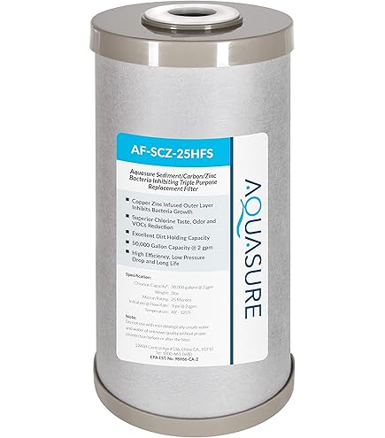 Pack De 2 Cartouches Filtre à Eau Aquasure Pioneer 5 Microns - Coco