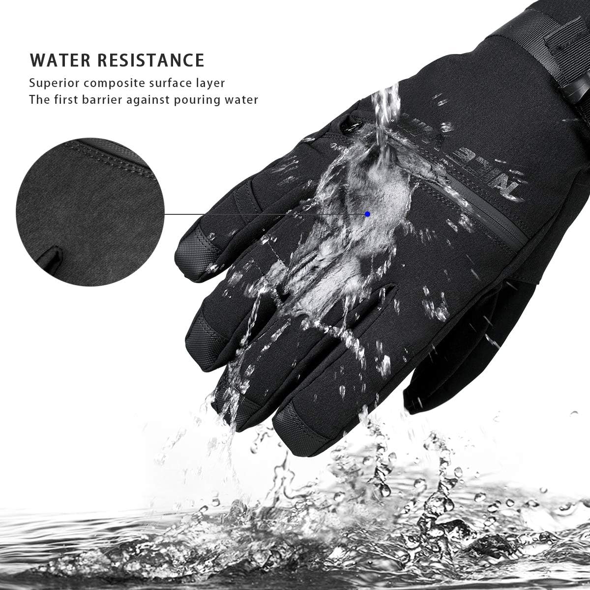 Cold Weather Warm Ski Gloves for Men Women Windproof Winter Gloves for Outdoor Sports Skiing Snowboarding Shovelling Snow S : Sports & Outdoors