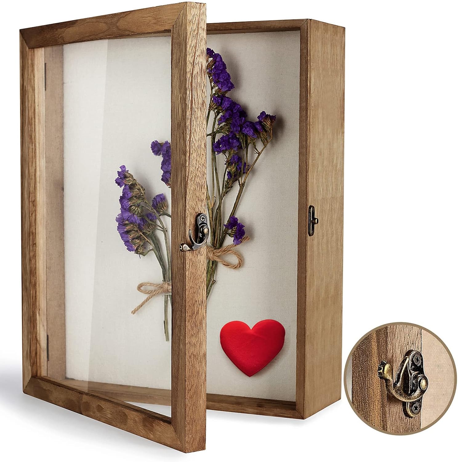 Photo Albums, Frames & Accessories - TJ.MOREE Shadow Box Display Case 11 x 14 Shadowbox Frame with Linen Back Memorabilia Bouquet Medals Photos Memory Box for Keepsakes