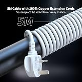 HAFINO 17 in 1 Tower Extension Lead 5M USB C 20W 12AC 5 USB Ports Surge view 6