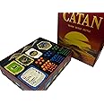 Organizer Set for Catan Compatible with Settlers of Catan Board Game + 5-6 Player Extension Strategy Board Game