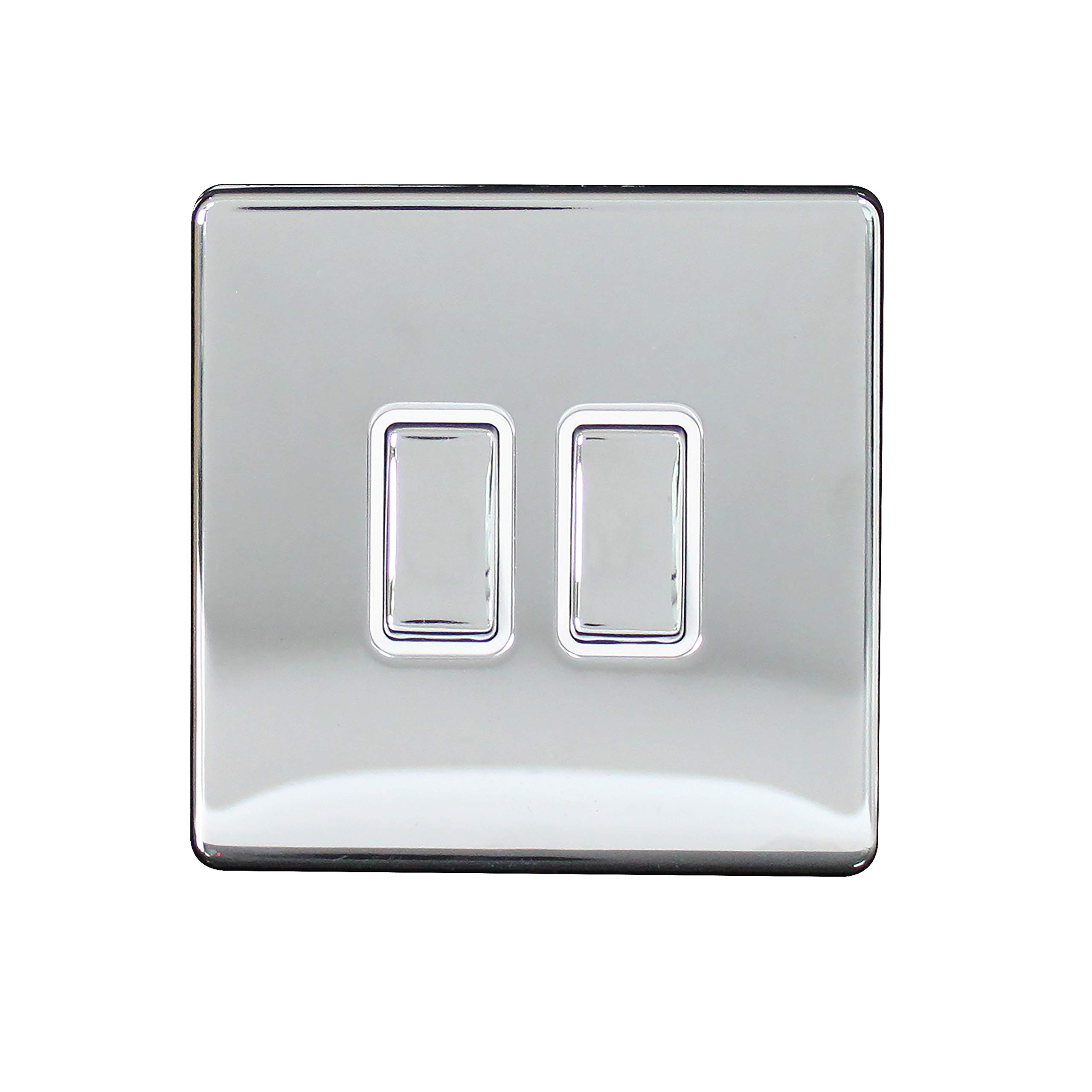 Arlec CH Metal Scwless 10 A 2G 2 W Swh