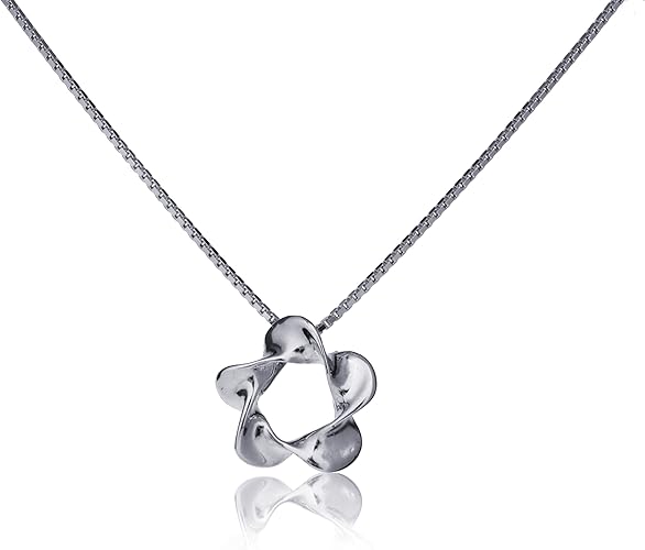 Amazon ギフトジュエリー 花モチーフネックレスペンダント シルバーホワイト エコーパッケージ ミニポーチ付 Flogsv ネックレス 通販