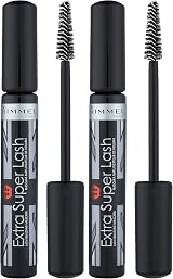 Rimmel Extra Super Lash Mascara 101 Black Black Pack of 2 Defines Lengthens Curl view 1