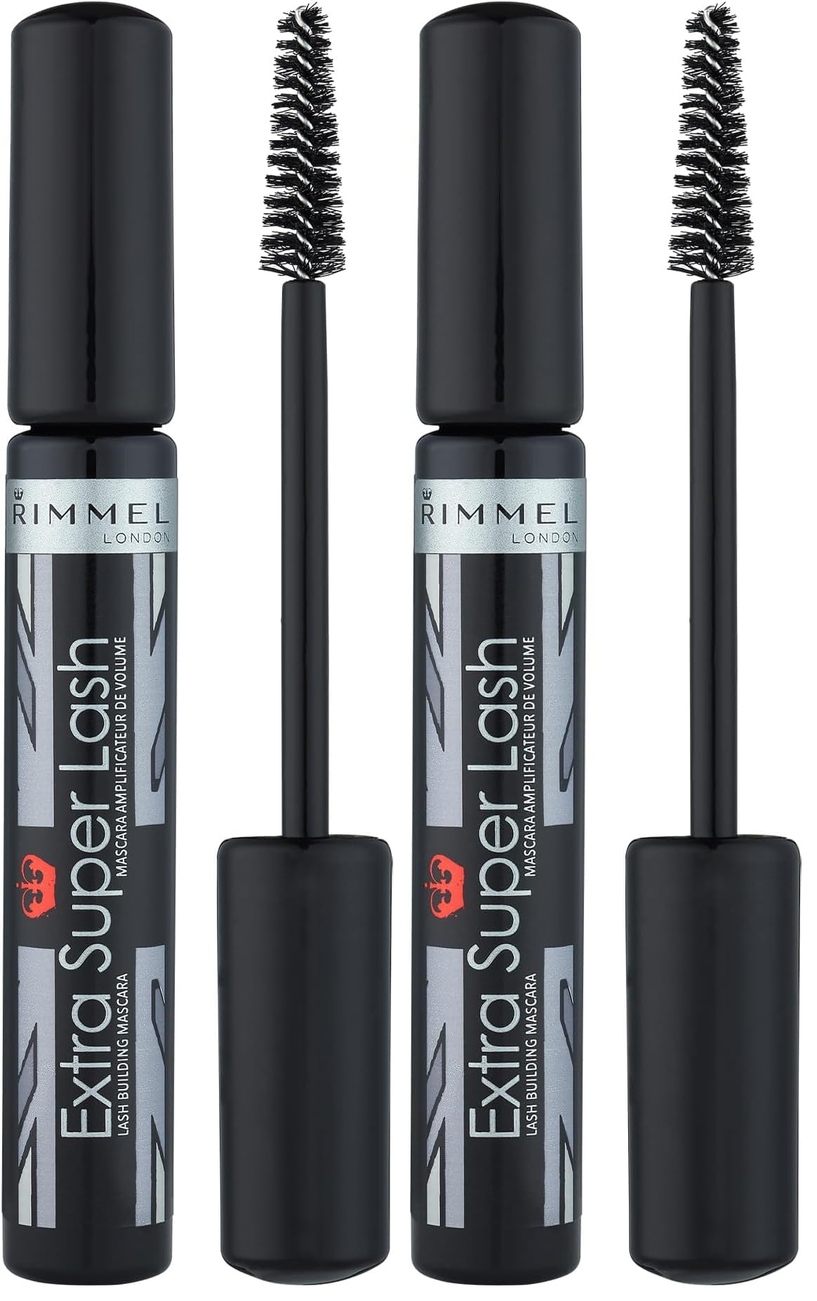 Rimmel Extra Super Lash Mascara, Brown Black, 8ml (Pack of 2)