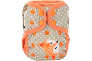 Sigzagor Newborn Baby Diaper Nappy Cover 8lbs-10lbs (Baby Fox)