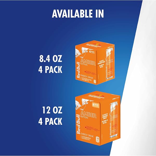 RED BULL ENERGY DRINK, THE AMBER EDITION, STRAWBERRY APRICOT, 8.4 FL OZ