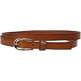 Beltiscool Women's 1/2" (13 mm) Skinny Cowhide Full Grain Leather Dress Belt