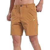 HARD LAND Hiking Shorts Men Cargo Quick Dry Lightweight Stretch Tactical Shorts for Fishing Travel Casual with Multi Pockets