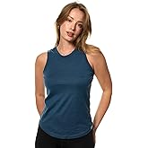 Merino Wool Tank Top Women - Active Merino Wool Undershirt Moisture Wicking Breathable Anti-Odor Lightweight Base Layer