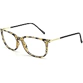 GQUEEN Fashion Fake Glasses Non Prescription Glasses Clear Lens Glasses Nerd Plain Frames Women Men, 201579