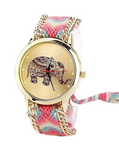 Swadesi Stuff New Arrival Cute Elephant Multicolour Stylish Analog Watch for Girls & Women