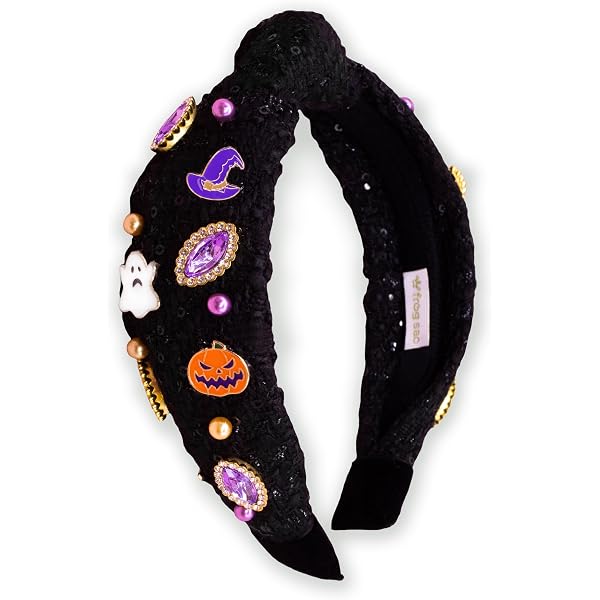 Embellished Beaded Egg Headband with Multicolor Gems Cinco De Mayo Top Knot Headbands Handcrafted in Stunning  main image 4